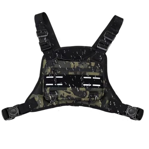 Brustpaket für Männer, Männer Chest Bag | Vordere Brustweste Trainingstasche,Multifunktionales Laufpack, verstellbare Outdoor-Sportzubehör für Wandern, Training, Training von Generisch
