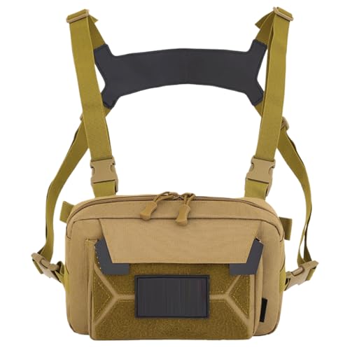 Brusttasche Für Damen | Fahrrad Westenrucksack | Anti-Diebstahl Leichtgewicht Westen-Brusttasche für Outdoor Sport Camping Angeln Jagd von Generisch