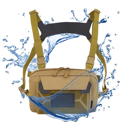 Brusttasche Für Männer | Fitness Weste Mit Stauraum,Anti-Diebstahl Leichtgewicht Westen-Brusttasche für Outdoor Sport Camping Angeln Jagd Brusttasche Für Männer | Fitness Weste Mit Stauraum,Anti-Diebstahl Leichtgewicht Westen-Brusttasche für Outdoor Sport Camping Angeln Jagd von Generisch