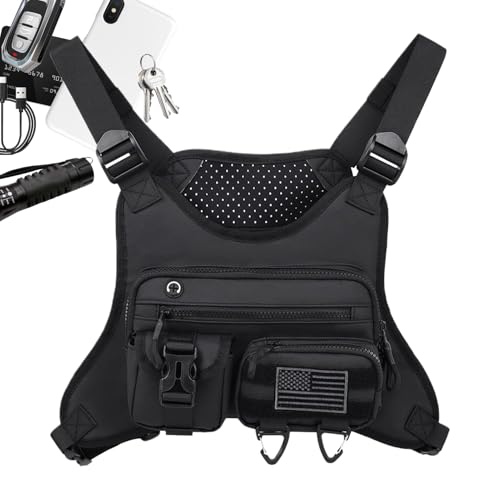 Brusttasche Für Männer - Wander Brustgurt Laufweste,Telefonhalter Leichtes Gurtzeug Für Camping Radfahren Frauen Reisen von Generisch