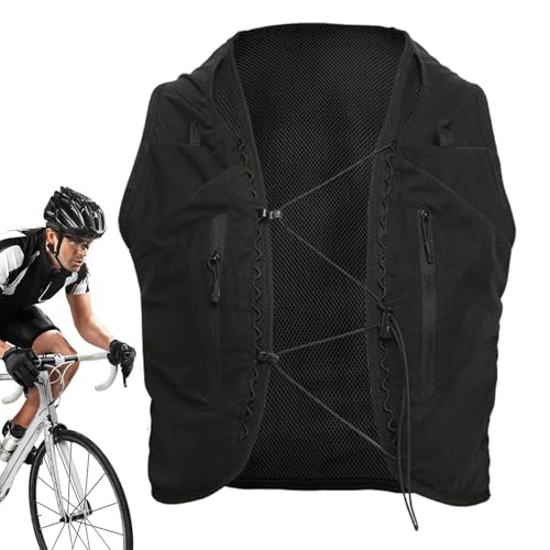 Brusttasche für Herren, Motorrad-Brusttasche - Leichte Sportwestentasche | Multifunktionale Laufweste, Fahrradrucksack, Outdoor-Sport-Brusttasche für Damen und Herren von Generisch