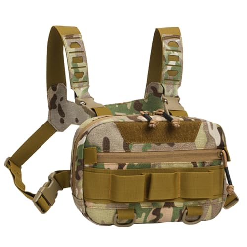 Brusttasche zum Fliegenfischen – Große Öffnung am Rücken, Netzstoff, Oxford-Tuch, multifunktionale Westentasche, Brust-Rig für Männer und , khaki, Refer to description, Unisex Brusttasche zum Fliegenfischen – Große Öffnung am Rücken, Netzstoff, Oxford-Tuch, multifunktionale Westentasche, Brust-Rig für Männer und , khaki, Refer to description, Unisex von Generisch