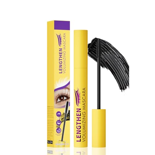 Bubble Mascara, Fülle und Wasserdichte Mascara langfristig nicht leicht zu entfernen Volumendichte nicht verdünnt 10 ml, Langanhaltende Wasserfester Wimperntusche (Black) von Generisch