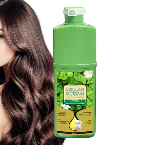 Bubble Mousse Hair Dye Shampoo 500ml Hair Dye Mousse Pflanzliche Schaumhaarfarbe Langlebig Und Schnell Wirkende Für Männer Und Frauen Home Salon Daily Badezimmerreisen 3 Jahre Haltbarkeit von Generisch