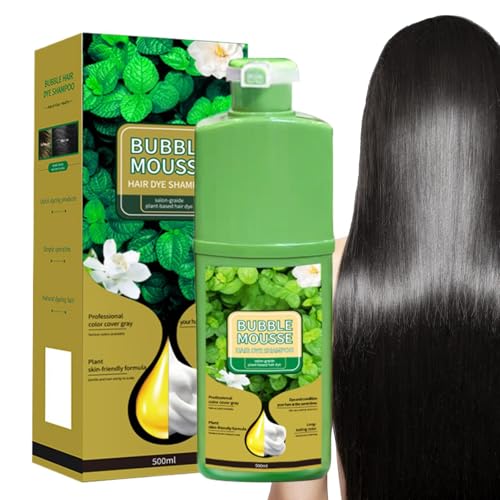 Bubble Mousse Hair Dye Shampoo 500ml Hair Dye Mousse Pflanzliche Schaumhaarfarbe Langlebig Und Schnell Wirkende Für Männer Und Frauen Home Salon Daily Badezimmerreisen 3 Jahre Haltbarkeit von Generisch