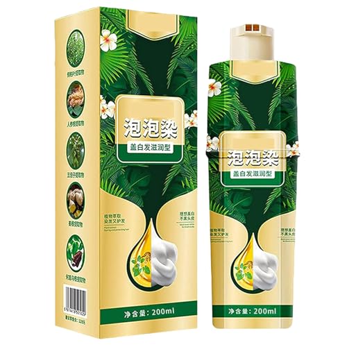 Bubble Plant Shampoo - nicht reizender Extrakt Formel Sofort natürlicher Haarfärbemittel Shampoo | Erschwinglicher Haushalt leicht zu waschen Haarfärbemahne für Männer und Frauen von Generisch