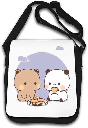 Bubu Dudu Eating Cookies Umhängetasche weiß Bubu Dudu Eating Cookies Umhängetasche weiß von Generisch