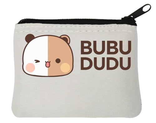 Bubu Dudu Face Off Neopren-Geldbörse, 10 x 11 cm, Weiß Bubu Dudu Face Off Neopren-Geldbörse, 10 x 11 cm, Weiß von Generisch