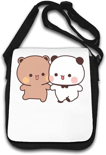 Bubu Dudu Holding Hands Cute Bears Umhängetasche Weiß von Generisch