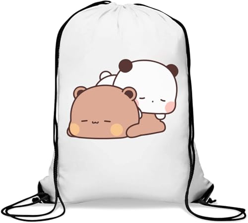 Bubu Dudu Sleeping Gym Sack Casual Drawstring Bag White von Generisch
