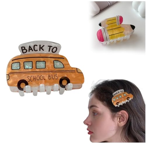 Buch-Haarklammern,Bücherregal-Haarklammern,Rutschfes Hair Claw Clips Niedliche Acryl Haarklammern Für Damen Haarspangen Kann Als Geschenk Für Mädchen Verwendet Werden (B) von Generisch