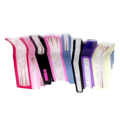 Buchhaarclip | Buch geformte Acrylhaarklauenklammern | Hhair Clips Strong Hold | Leichtes Hhair -Zubehör | Süße Haarbarrettes | Fügt Ihrer eine künstlerische Note für dünne Haare hinzu von Generisch