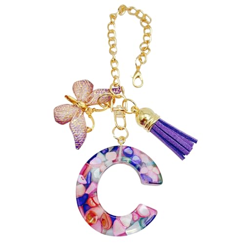 Buchstaben-Becher-Ketten, Buchstaben-Wasserflaschen-Anhänger mit Schmetterling und Quaste, niedlicher trendiger Rucksack-Anhänger, Tassen-Initial-Schlüsselanhänger, Wasserflaschen-Schmuck für Frauen Buchstaben-Becher-Ketten, Buchstaben-Wasserflaschen-Anhänger mit Schmetterling und Quaste, niedlicher trendiger Rucksack-Anhänger, Tassen-Initial-Schlüsselanhänger, Wasserflaschen-Schmuck für Frauen von Generisch