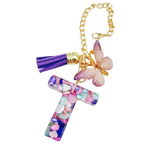 Buchstaben-Becher-Ketten, Buchstaben-Wasserflaschen-Anhänger mit Schmetterling und Quaste, niedlicher trendiger Rucksack-Anhänger, Tassen-Initial-Schlüsselanhänger, Wasserflaschen-Schmuck für Frauen Buchstaben-Becher-Ketten, Buchstaben-Wasserflaschen-Anhänger mit Schmetterling und Quaste, niedlicher trendiger Rucksack-Anhänger, Tassen-Initial-Schlüsselanhänger, Wasserflaschen-Schmuck für Frauen von Generisch