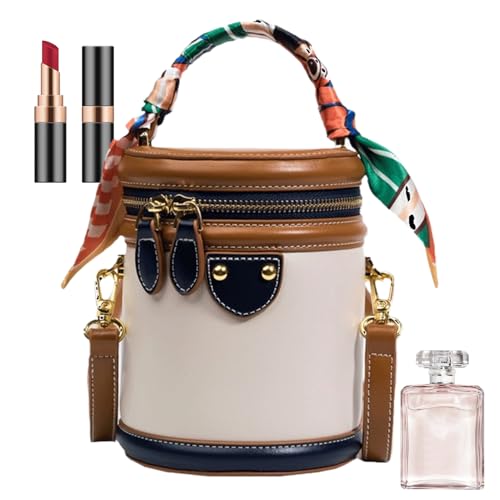 Bucket -Bag -Geldbörsen, Eimer -Geldbörsen für Frauen - PU Leder Geldbeutel Umhängetasche mit doppelter Reißverschluss | Stilvoller wasserdichtes Beutel für Handy -Brieftaschenkarten Schlüssel Taschen von Generisch