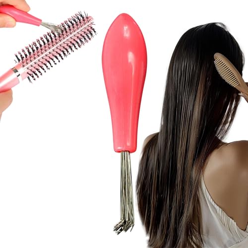 Bürstenreiniger für Haare | Kompaktes Werkzeug zur Reinigung von Bürsten | Zubehör mit Griff zum Entfernen von Wolle und Haarstyling-Werkzeug von Generisch