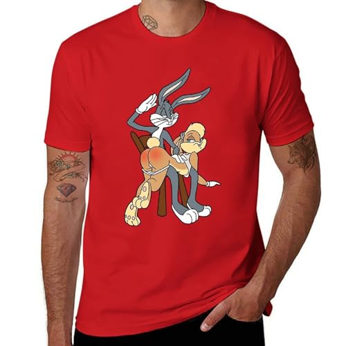 Bugs and Lola, Bunny Herren-T-Shirt, Rot, L von Generisch