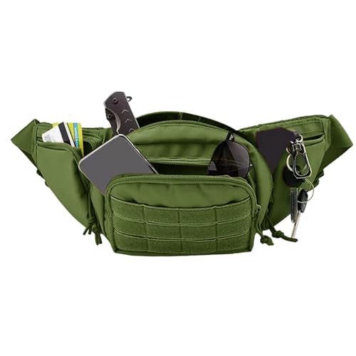 Bumbags Waist Fanny Pack - Damen Fashion Bauchtasche | Multifunktionale Hüfttasche | Sport Hüfttasche für Outdoor Radfahren, Laufen, Wandern und Joggen (Mehrfarbig), armee-grün, Refer to description, von Generisch