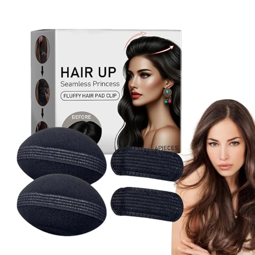 Bump Up Hair Clip Bump Clip auf Haarbasis | 4x Haarverdickung Clip - 4 Packungen unsichtbare geflochtene geflochtene Haarclips für Mädchen Frisuren Lady Dayvery Use Reifen von Generisch