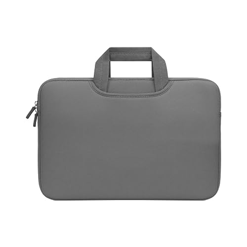 Bunte und plüschige Laptoptasche für die tägliche Arbeit und den Unterricht Festival Taschen (Grey, 13) von Generisch