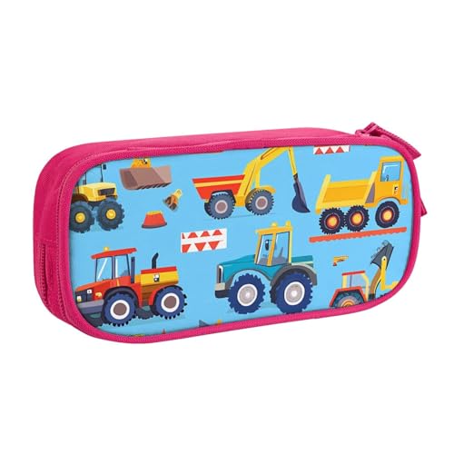 Buntes Auto-Federmäppchen für Jungen und Mädchen, niedlicher LKW, große Stifttasche, Schreibtisch-Organizer, Federmäppchen für Schule, Büro, Make-up-Tasche mit Reißverschluss, blau, 21x5x10.5cm von Generisch