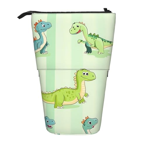 Buntes Dino-Federmäppchen, Dinosaurier-Stifttasche, Teleskop-Federtasche, Pop-Up-Kosmetiktasche, Schreibwaren-Organizer für Schule, Büro, Reisen von Generisch