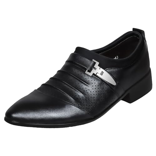 Business Freizeitschuhe Herren, Atmungsaktive Lederschuhe Herren, Businessschuhe Leder Mit Absatz Abendschuhe Weiche Sohle Oxford Schuhe rutschfest Anzugschuhe Flach Einfarbige Halbschuhe Business Freizeitschuhe Herren, Atmungsaktive Lederschuhe Herren, Businessschuhe Leder Mit Absatz Abendschuhe Weiche Sohle Oxford Schuhe rutschfest Anzugschuhe Flach Einfarbige Halbschuhe von Generisch
