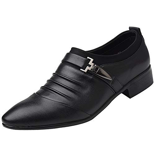Business Schuhe Herren Weiß 38-47: Mokassins Anzugschuhe mit spitzer Zehenpartie Schlupfschuhe Lässige Slipper Businessschuhe Leder Arbeitsschuhe Elegant Hochzeitsschuhe Gracful Berufsschuhe von Generisch