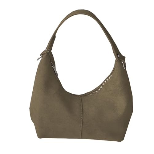 Business Taschen Damen Damen-Tragetasche im japanischen Stil, lässige Moon-Umhängetasche für den täglichen Gebrauch, Pendeln und Reisen Teen Taschen (Army Green, One Size) von Generisch