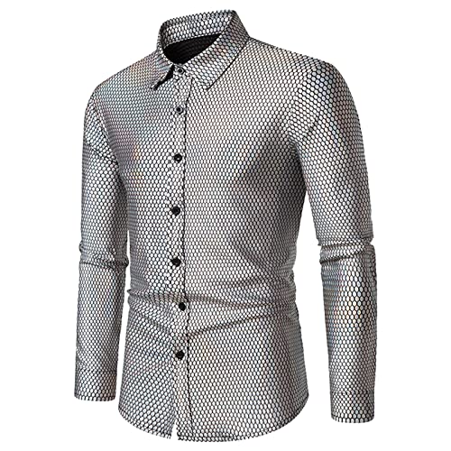 Businesshemden Für Herren Schwarzes Comfort Weiss Anzug Hemd Herrenhemden Weißes Bügelfrei Fit Regular Freizeithemden Businesshemden Stehkragen Slim Strech Langarm Bügelfreie Hemden Rockabilly Hemd von Generisch