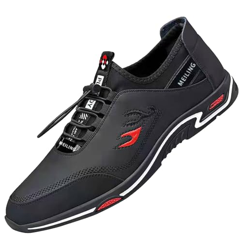 Businessschuhe Herren Casual Bequeme - Höhe Erhöhende Schuche Freizeitschuhe Fashion Einzelneschuhe Weichen Sohle Spitzschuh Atmungsaktiv Formaleschuhe Arbeiten Laufschuhe Sommer Neu Casualschuhe von Generisch