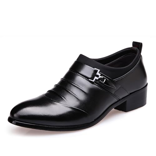 Businessschuhe Herren Low Top Schuhe Lederstiefel Anzugschuhe Mit Absatz Business Shoes Bequeme Freizeitschuhe Arbeitsschuhe Für Formale Modische Fitnessschuhe Trachtenschuhe von Generisch