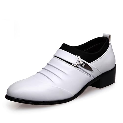 Businessschuhe Herren Low Top Schuhe Lederstiefel Anzugschuhe Mit Absatz Business Shoes Bequeme Freizeitschuhe Arbeitsschuhe Für Formale Modische Fitnessschuhe Trachtenschuhe von Generisch