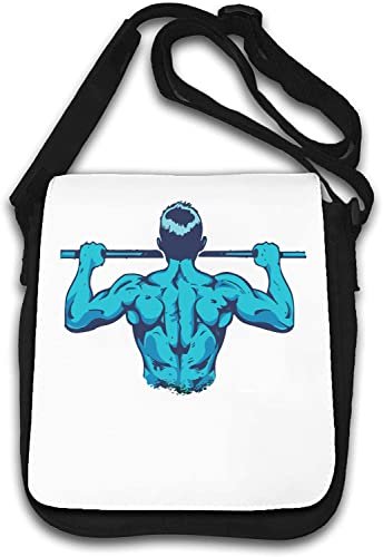 Calisthenics Pull Ups Back Workout Umhängetasche Weiß von Generisch
