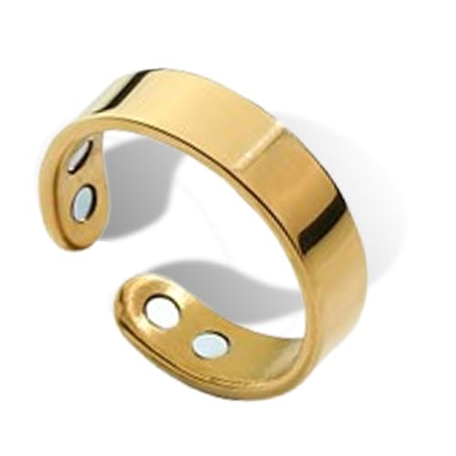 Calmi Ring, Calmi Ring Women-With Ultra Strength Magnets, Adjustable Magnetic Smart for Anxiety Reduction, Better Sleep (1PCSB) von Generisch