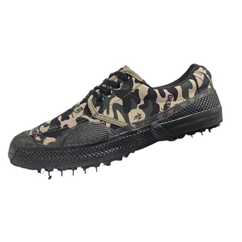 Camouflage Traillaufschuhe Herren rutschfeste Outdoor Wandern Trekking Sneaker Atmungsaktiv Leichte Walking Turnschuhe Anti-Rutsch Kletterschuhe Outdoor Fitness Sport Turnschuhe Flats Wedge Sneakers von Generisch