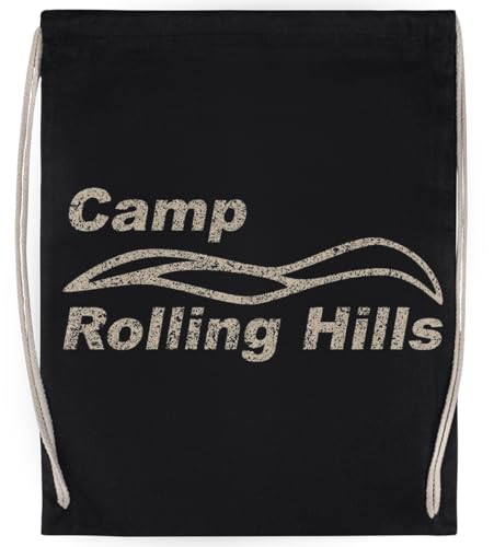 Camp Rolling Hills Unisex-Sporttasche, Schwarzer Turnbeutel von Generisch