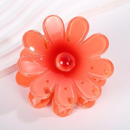 Candy Color Flower Grab Clip, Chic Boho Flower Hair Clip for Women Beach Holiday Accessory von Generisch