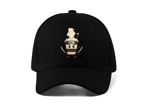 Cappuccino Assassino Italian Brainrot Printed Adjustable Baseball Cap Black von Generisch