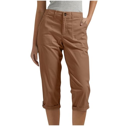 Caprihose Damen High Waist Kurze Cargo Pants Wanderhose Leicht Schnell Trocknend Atmungsaktiv Outdoor Shorts Athletisch Reisen Lässig Locker Bequem 3/4 Lange Hose mit 6 Taschen Caprihose Damen High Waist Kurze Cargo Pants Wanderhose Leicht Schnell Trocknend Atmungsaktiv Outdoor Shorts Athletisch Reisen Lässig Locker Bequem 3/4 Lange Hose mit 6 Taschen von Generisch