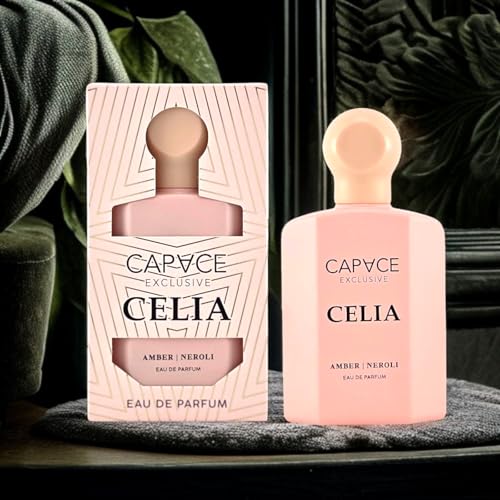 Capvce Exclusive CELIA Eau de Parfum (100ml), warm-blumiger Damenduft mit Amber & Neroli, langanhaltendes und veganes Parfum Spray, elegante Geschenkidee für Frauen von Generisch