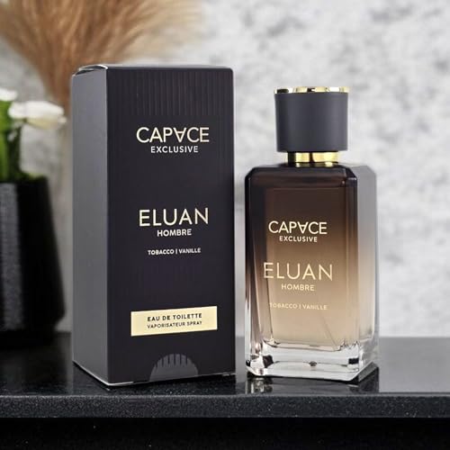 Capvce Exclusive ELUAN Hombre Eau de Toilette (100ml), würzig-süßer Herrenduft mit Tabak & Vanille, langanhaltendes Parfum Spray für Männer, maskuline Geschenkidee von Generisch