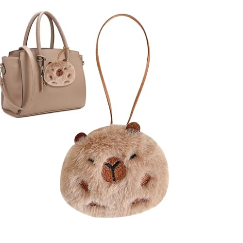 Capybara Handyanhänger, Capybara Taschenanhänger | Capybara Anhänger für Rucksack,Niedliche Capybara-Puppe, Plüsch-Anhänger, Rucksack-Puppen-Anhänger, Taschendekoration für Kinder und Erwachsene von Generisch