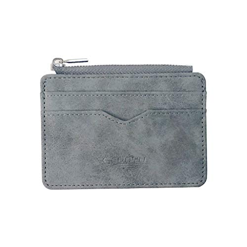 Card Card Multi-Card Frosted Holder Men Wallet Leather Fabric Package Holder Wallet Pineapple Wallet Leather, grau, Einheitsgröße von Generisch