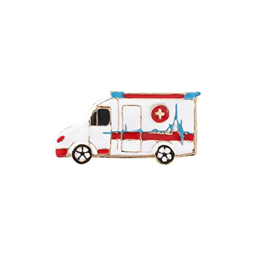 Cardigan Clip Mini Brosche Nurses Stethoskope Heartbeat Pin Haarspangen Mädchen (R, One Size) von Generisch