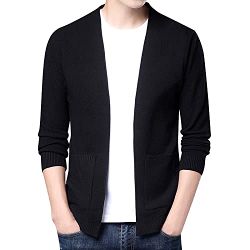 Cardigan Herren Leicht - Strickjacke Herren Dünn Freizeit Strickjacken Mit Taschen Weich Bequem Strickmanteil Warme Herbstmantel Modern Fashion Strickpullover Alltag Feinstrick Oberteil Wintermantel Cardigan Herren Leicht - Strickjacke Herren Dünn Freizeit Strickjacken Mit Taschen Weich Bequem Strickmanteil Warme Herbstmantel Modern Fashion Strickpullover Alltag Feinstrick Oberteil Wintermantel von Generisch