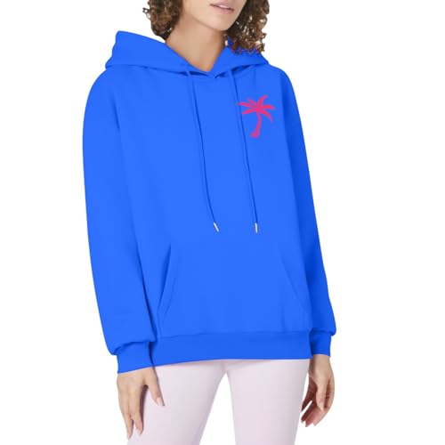 Cardigan Teenager Hoodies für Frauen und Mädchen, süße grafische Sweatshirts, Y2K-Tops mit 2025 Sweater Damen Ohne (Blue, L) von Generisch