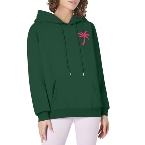 Cardigan Teenager Hoodies für Frauen und Mädchen, süße grafische Sweatshirts, Y2K-Tops mit 2025 Sweater Damen Ohne (Green, XXL) von Generisch