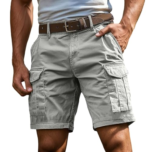 Cargo Shorts Herren Baumwolle mit Reißverschluss und Knopf Mehrere Taschen Kurze Hosen Bermuda Cargoshorts Outdoor Arbeitsshorts Klassische Geschnittene Cargoshorts Herren Kurze Outdoorhose Shorts Cargo Shorts Herren Baumwolle mit Reißverschluss und Knopf Mehrere Taschen Kurze Hosen Bermuda Cargoshorts Outdoor Arbeitsshorts Klassische Geschnittene Cargoshorts Herren Kurze Outdoorhose Shorts von Generisch