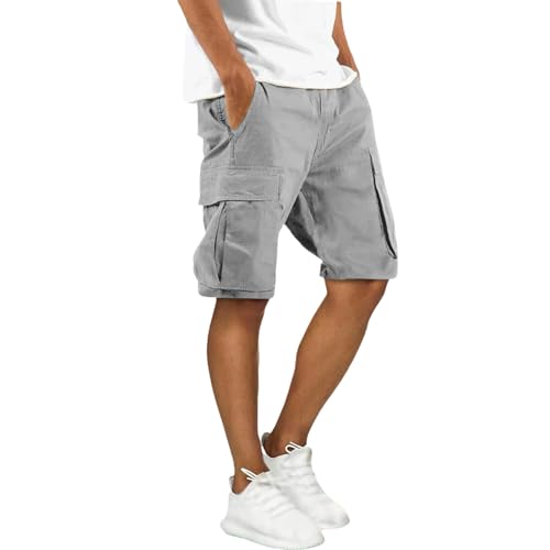 Cargo Shorts Herren Kurze Hosen Sommer Trekkinghose Multi Taschen Freizeitshorts Regulär Fit Outdoorshorts Relaxed Ausflug Wandershorts Fashion Arbeitshose Atmungsaktive Bequem Sportshorts von Generisch